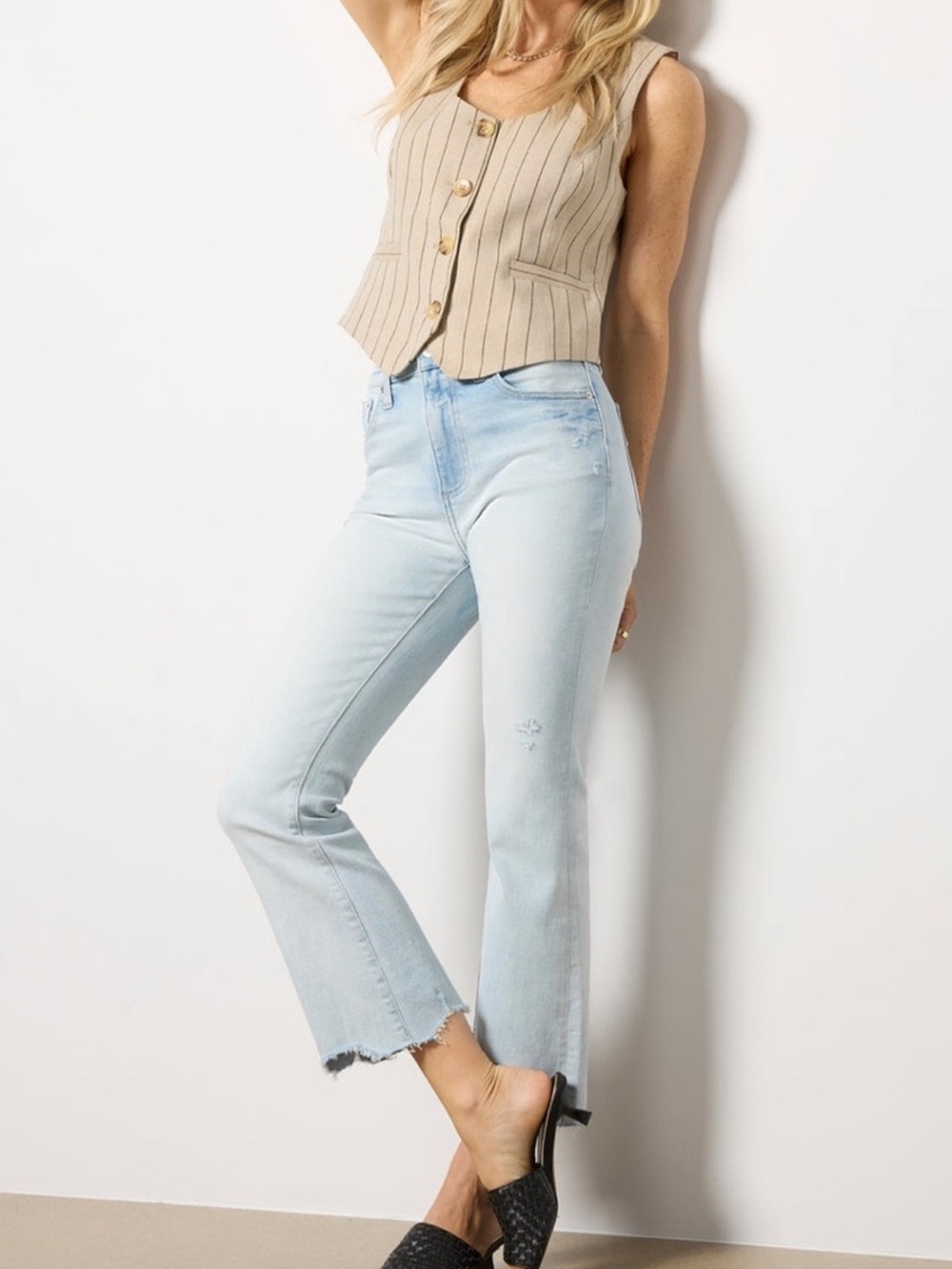 pistola Light Wash Boot Cut Jeans